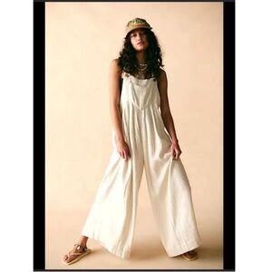 Free People sun drenched overalls